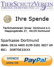 Ihre Spende f&uuml;r den Tierschutz